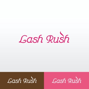 saitti (saitti)さんのまつげエクステの店舗のロゴ「Lash Rush」への提案