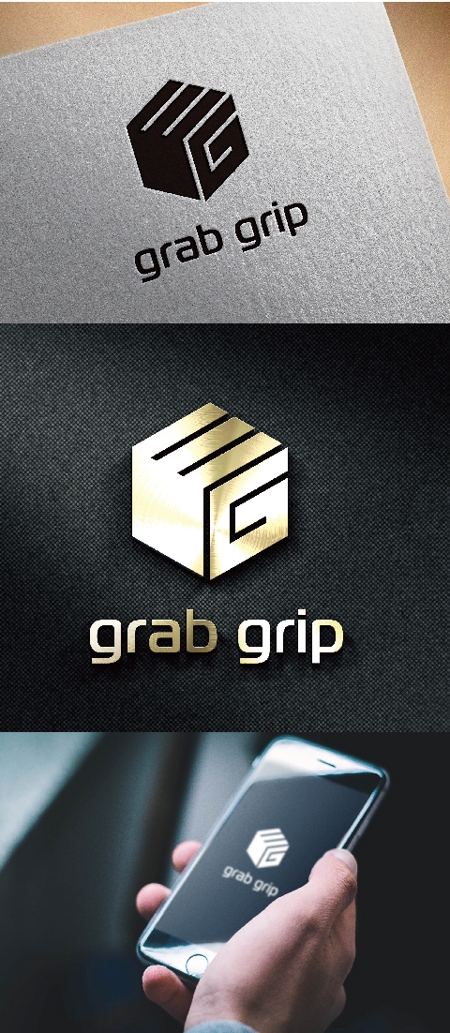 k_31 (katsu31)さんのフィッシングブランド　「grab grip」のロゴへの提案