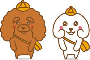 nougo (noguo3)さんの犬２頭のキャラクターデザインへの提案