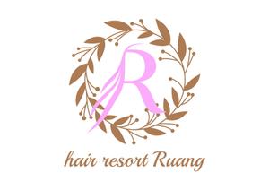 ふらっと (nptyh418)さんの！！大募集！！hair resort Ruang ロゴコンペ☆☆☆への提案