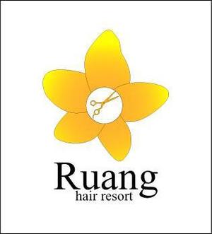 牧ユイ (shiyui)さんの！！大募集！！hair resort Ruang ロゴコンペ☆☆☆への提案