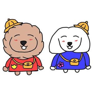 西村由佳里 (shoukenri2)さんの犬２頭のキャラクターデザインへの提案