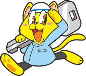 berabow0903 (berabow0903)さんの鍵屋の公式キャラクターデザイン制作(ネコ×救急隊員×鍵)への提案