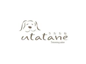 Swellmel67 (Swellmel67)さんのドッグトリミングサロン「utatane」のロゴデザインへの提案