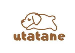 日和屋 hiyoriya (shibazakura)さんのドッグトリミングサロン「utatane」のロゴデザインへの提案