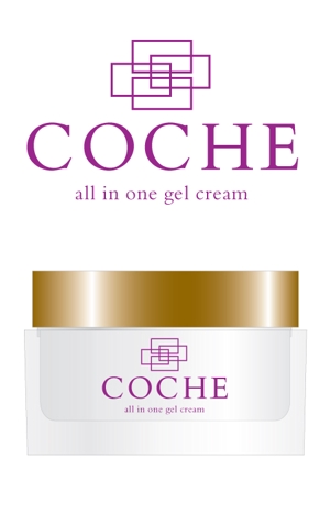 rkjwr_studioさんの化粧品オールインワンジェルクリーム「COCHE(コーチェ）」のロゴ作成への提案