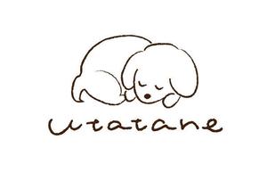 アタラシ (nktk)さんのドッグトリミングサロン「utatane」のロゴデザインへの提案