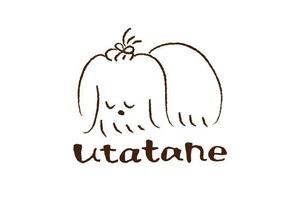 アタラシ (nktk)さんのドッグトリミングサロン「utatane」のロゴデザインへの提案