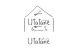 m-design (macco94)さんのドッグトリミングサロン「utatane」のロゴデザインへの提案