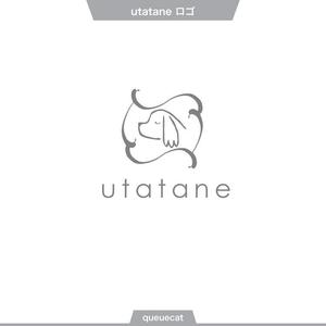 queuecat (queuecat)さんのドッグトリミングサロン「utatane」のロゴデザインへの提案