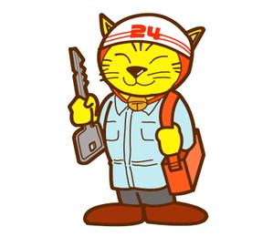 小田　一郎 (ichannel16)さんの鍵屋の公式キャラクターデザイン制作(ネコ×救急隊員×鍵)への提案