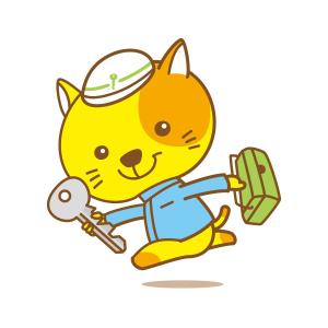 さんの鍵屋の公式キャラクターデザイン制作(ネコ×救急隊員×鍵)への提案