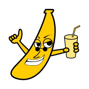 AMADAI (pa72835)さんのバナナジュース専門店のイメージキャラクターデザインへの提案
