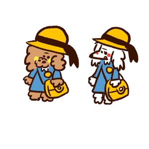 サタケシンイチロウ (sswagyu627)さんの犬２頭のキャラクターデザインへの提案