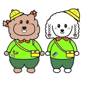 西村由佳里 (shoukenri2)さんの犬２頭のキャラクターデザインへの提案