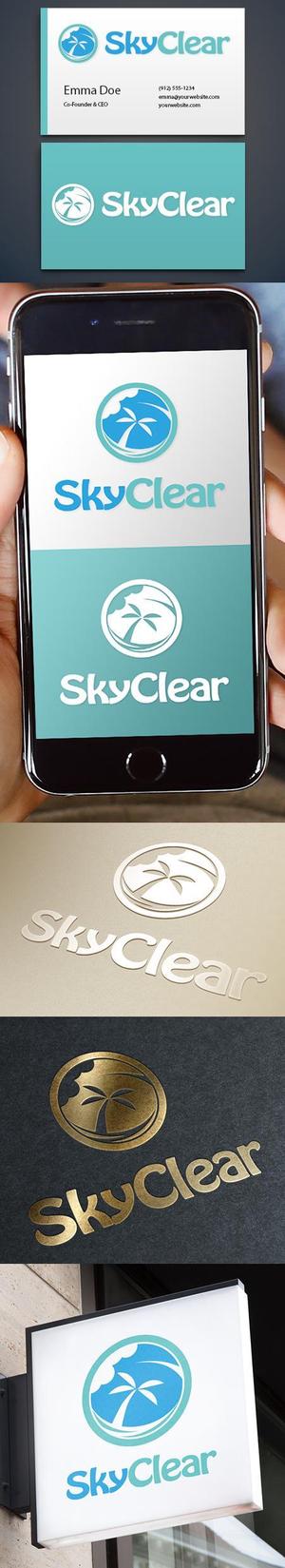 takon (takon)さんのハワイアンフードトラック『SkyClear 』のロゴへの提案