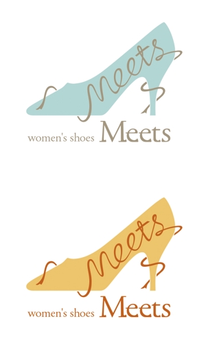 Bebop Graphics (keibox0608)さんの女性らしい可愛い靴ブランド「Meets」のロゴ制作への提案