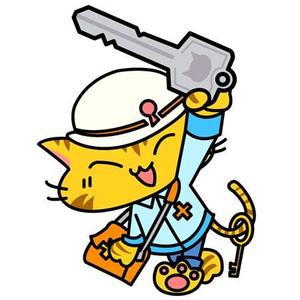 ぽこぺん (poko_pen)さんの鍵屋の公式キャラクターデザイン制作(ネコ×救急隊員×鍵)への提案