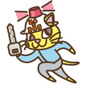 kikutsu (kikutsu)さんの鍵屋の公式キャラクターデザイン制作(ネコ×救急隊員×鍵)への提案