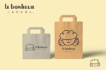 ヒロユキヨエ (OhnishiGraphic)さんのパン屋　(ル・ボヌール)のロゴへの提案