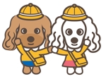 ISSOKU (kazunori131)さんの犬２頭のキャラクターデザインへの提案