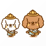 Jelly (Jelly)さんの犬２頭のキャラクターデザインへの提案