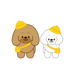 mu_cha (mu_cha)さんの犬２頭のキャラクターデザインへの提案