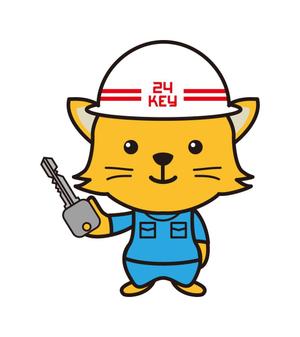 yamaad (yamaguchi_ad)さんの鍵屋の公式キャラクターデザイン制作(ネコ×救急隊員×鍵)への提案
