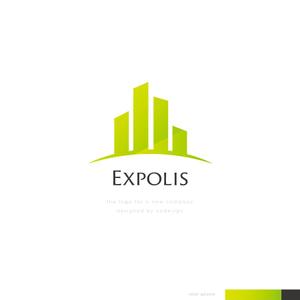 Ü design (ue_taro)さんの新規 ITサービス コンサル EXPOLIS ロゴへの提案