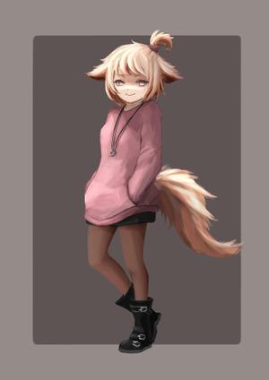 雨 (r_rmyy)さんの猫の擬人化のキャラクターデザインへの提案