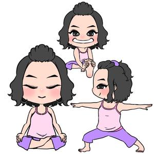 EMIMÜ(エミム) (EMIMU-Lan_cers-)さんのYouTubeチャンネルのヨガキャラクターデザインへの提案