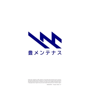 ヒロユキヨエ (OhnishiGraphic)さんの店舗のリフォーム、メンテナンス事業「豊メンテナンス株式会社」のロゴ作成への提案