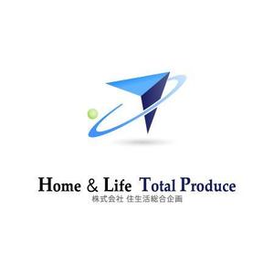 HIROjpさんの「Home＆Life　Total　Produce　（㈱住生活総合企画）」のロゴ作成への提案