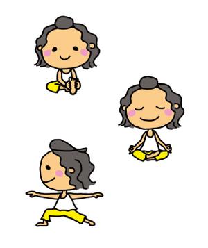 saomaritreeさんのYouTubeチャンネルのヨガキャラクターデザインへの提案