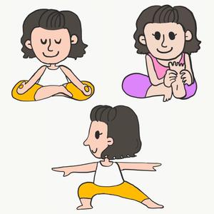 KR | イラストレーター (walnut97)さんのYouTubeチャンネルのヨガキャラクターデザインへの提案