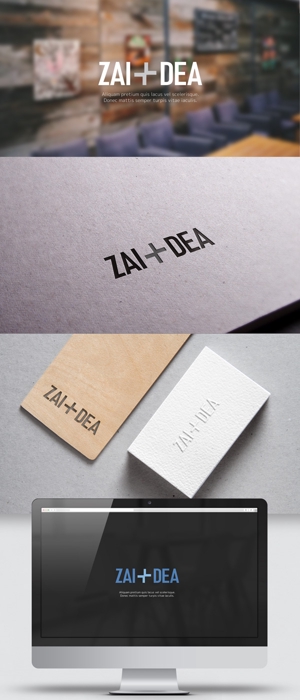 conii.Design (conii88)さんのオリジナルブランド『ZAI＋DEA』のロゴを作成してください。（商標登録予定なし）への提案