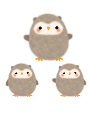 ヴぃんす (Vince)さんの福祉系サービスのふくろうのキャラクターデザインへの提案