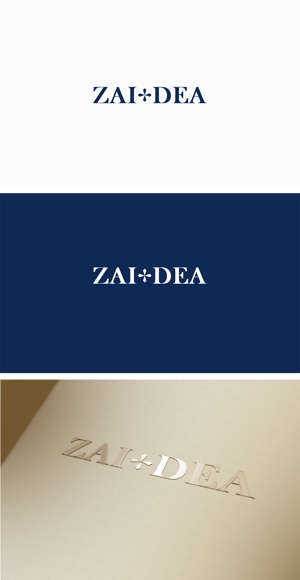 はなのゆめ (tokkebi)さんのオリジナルブランド『ZAI＋DEA』のロゴを作成してください。（商標登録予定なし）への提案