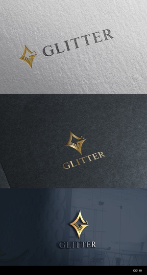 カワシーデザイン (cc110)さんの新規法人設立「GLITTER」のロゴへの提案