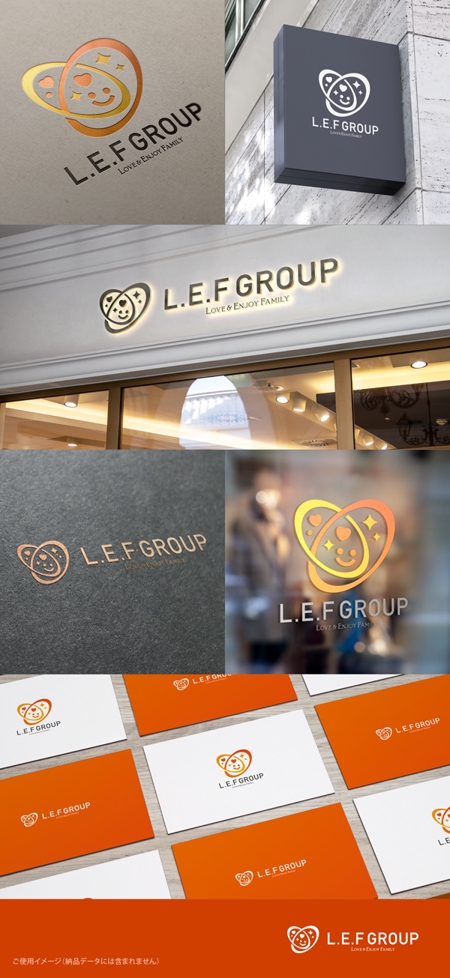 shirokuma_design (itohsyoukai)さんのイベントサークル「L.E.F(Love&Enjoy Family)GROUP」のロゴへの提案