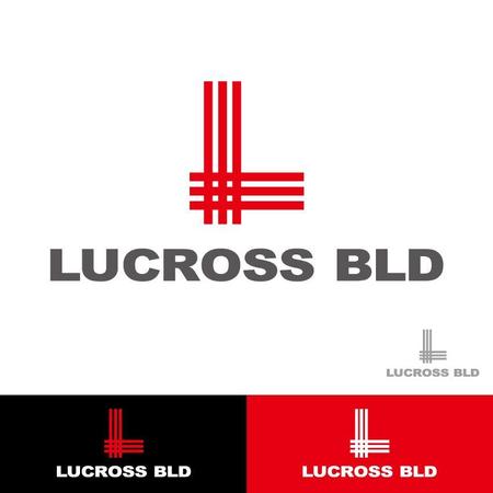 小島デザイン事務所 (kojideins2)さんの新規建築６階建てオフィスビル名称「ＬＵＣＲＯＳＳ　ＢＬＤ」（ラクロス　ビルディング）のロゴへの提案