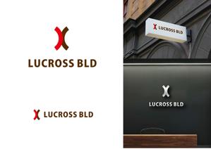 ainogin (ainogin)さんの新規建築６階建てオフィスビル名称「ＬＵＣＲＯＳＳ　ＢＬＤ」（ラクロス　ビルディング）のロゴへの提案