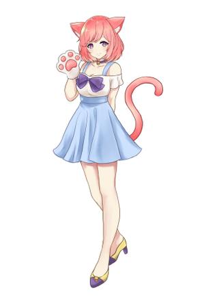 mina.k (mochizuki_375)さんの猫の擬人化のキャラクターデザインへの提案