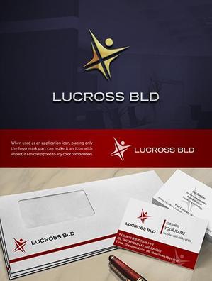YUSUKE (Yusuke1402)さんの新規建築６階建てオフィスビル名称「ＬＵＣＲＯＳＳ　ＢＬＤ」（ラクロス　ビルディング）のロゴへの提案