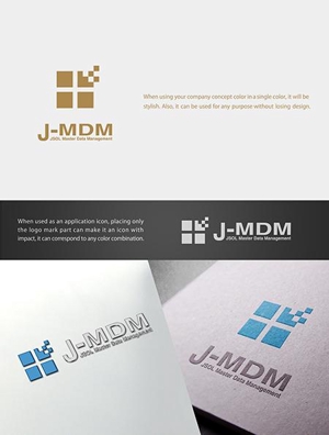 YUSUKE (Yusuke1402)さんのマスターデータ管理ソリューション「J-MDM」のロゴへの提案