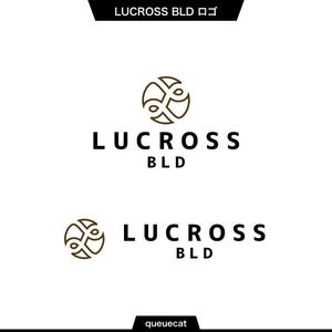 queuecat (queuecat)さんの新規建築６階建てオフィスビル名称「ＬＵＣＲＯＳＳ　ＢＬＤ」（ラクロス　ビルディング）のロゴへの提案