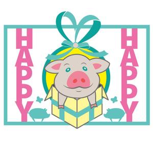 かものはしチー坊 (kamono84)さんの出産祝いなどのギフトに同梱する手提げ袋のプリントデザインへの提案