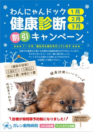 elimsenii design (house_1122)さんの動物病院の健康診断キャンペーンのチラシ・DM作成への提案