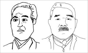 與儀一 (moji-ichi)さんの似顔絵への提案