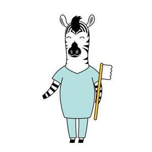 マエタ (mayeta)さんのクマ、シマウマのキャラクターデザイン　　歯科への提案